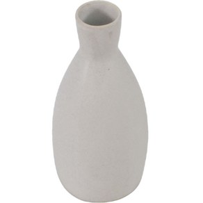 달소금 국산 미니 술병 주병 도자기 사케병 대나무도쿠리 크림화이트 250ml, 높이 14cm, 1개