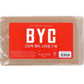 BYC 고탄력 팬티 스타킹 벌크 15D DFT7344 7p