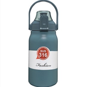 316 스텐 손잡이 보온보냉 헬스 텀블러, 블루, 1300ml, 1개