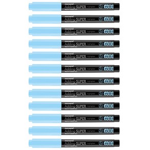 모나미 에딩슈퍼 600 파스텔 형광펜, 파스텔 블루, 12개