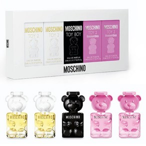 모스키노 미니어처 컬렉션 토이2 EDP 5ml x 2p + 버블검 EDT 5ml x 2p + 토이보이 EDP 5ml 세트, 1세트