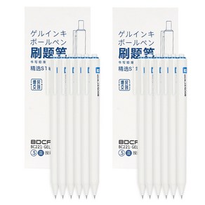 동아피엠에스 bocai 중성펜 0.5mm BC221 6p, 블루, 2개