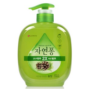 자연퐁 찌든때 걱정없는 솔잎 주방세제 용기형, 490ml, 1개