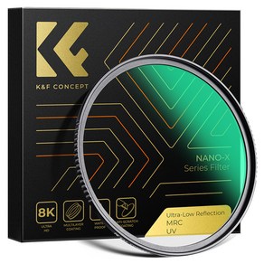 케이앤에프컨셉 NANO-X Ulta-Low Reflection 초저반사 필터 8K AGC Glass 82mm