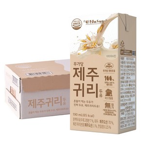 유기농마루 무가당 제주귀리두유, 24개, 190ml