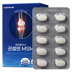 경남제약헬스케어 케어플러스 관절엔 MSM 비타민D 아연 60g