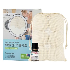 나무 건조기 양모볼 6p + 체리블라썸 퍼퓸 30ml 세트, 화이트(양모볼), 1세트