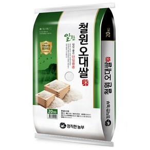 정직한농부 2024년산 햅쌀 철원오대쌀 백미, 상, 20kg, 1개