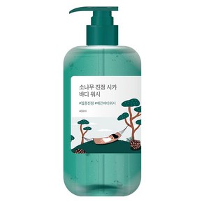 라운드랩 소나무 진정 시카 바디 워시, 400ml, 1개