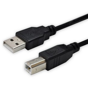 디옵텍 USB 2.0 A M B M 프린터 케이블 블랙 JUSTLINK U2AB05, 1개, 50cm