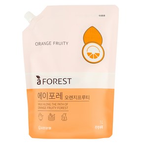 에이포레 유한양행 주방세제 리필 오렌지프루티향, 1000ml, 1개