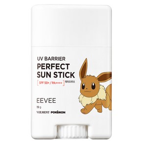 벨먼 포켓몬 UV 선스틱 이브이 SPF50+ PA++++, 19g, 1개