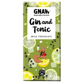 GNAW 진 앤 토닉 밀크 초콜릿 바, 100g, 1개