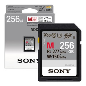 소니 SDXC M Class10 UHS-II U3 V60 메모리카드 SF-M256, 256GB, 1개