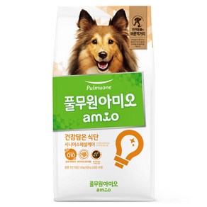 풀무원아미오 강아지 건강담은 식단 기능성 사료, 시니어, 1.8kg, 1개