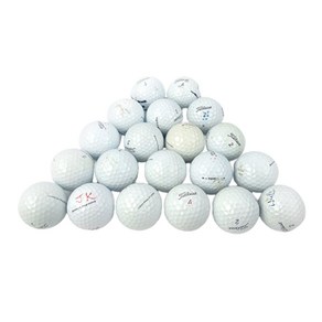 타이틀리스트 골프공 혼합 로스트볼 실속형 PRO V1 V1X, 화이트, 1개입, 20개