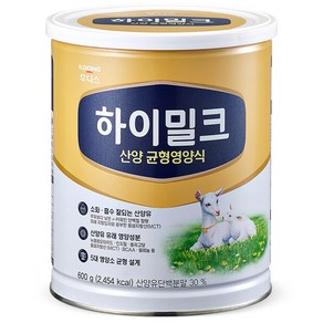 일동후디스 하이밀크 산양 균형영양식, 600g, 1개