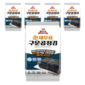 새우표 완도 곱창 도시락김, 15g, 5개