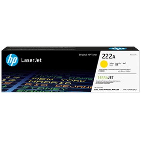 HP 정품 No.222A 표준용량 토너 W2222A, 1개, 노랑