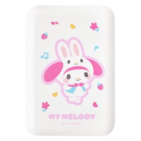 산리오 캐릭터즈 20W 고속충전 맥세이프 무선 보조배터리 5000mAh, PT-MBT5000P, 마이멜로디