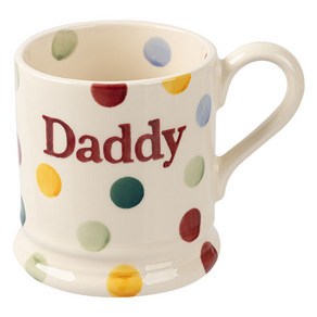 엠마브리짓워터 폴카닷 Daddy 머그컵 300ml, 혼합색상, 1개