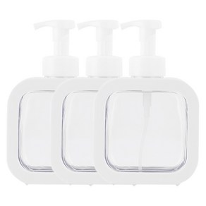 아리코 핸드워시 거품용기 디스펜서 500ml, 화이트, 3개