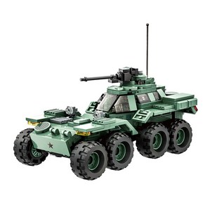 왕지 XM808 탱크 3514wg 레고호환블록 339PCS, 혼합색상, 1개