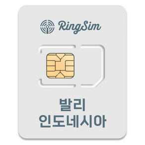 링심 발리 인도네시아 유심칩, 5일, 무제한, 1개