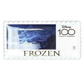 디즈니 100주년 우표 뱃지 FROZEN 2, 1개, 1개입