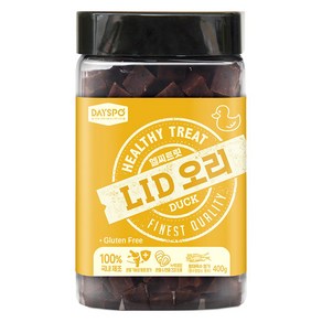 데이스포 강아지 헬시 트릿 LID 져키 간식, 오리, 400g, 1개