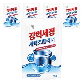 생활공식 퍼펙트 강력세정 세탁조 클리너, 5개, 450g