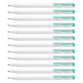 모나미 트리피스 볼펜 0.5mm, 파스텔 민트, 12개