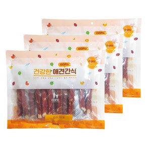 웁스 강아지 건강한 간식, 오리어포, 300g, 3개