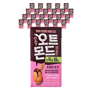 롯데칠성음료 오트몬드 프로틴 초코, 190ml, 24개