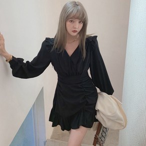 루나걸 여성용 포르티 프릴 원피스 L24FOPS071324