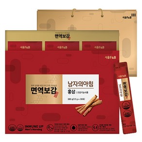 서울에프엔비 면역보감 남자의아침 홍삼 30p + 쇼핑백