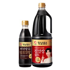 청정원 햇살담은 두번 달여 더 진한 진강장 골드 1.7L + 씨간장 골드 500ml 세트, 1세트