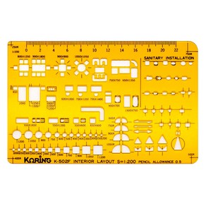 코링 가구 형판 자 1 / 200 K-502