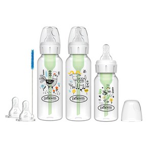 닥터브라운 유아용 내로우 PP 젖병 120ml + 젖병 250ml 2p + 2단계 젖꼭지 2p 출산 선물세트