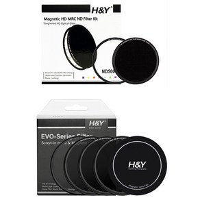 에이치앤와이 HD Evo IR ND8 / 64 / 1000 + RI ND500 77mm 마그네틱필터 세트