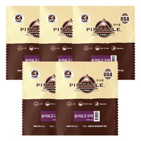 피너클 3개월 이상 강아지 건식사료, 송어+고구마, 40g, 5개