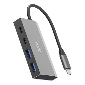 엑토 C타입 USB 4포트 노트북 멀티 포트 허브 HUB-58, 1개