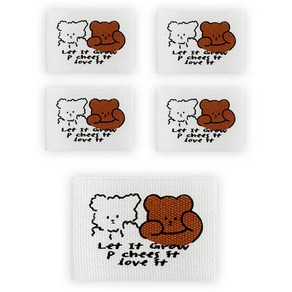 yana 곰돌이친구들 베어 면 라벨, 곰돌이 친구들 베어 면 라벨, 5개