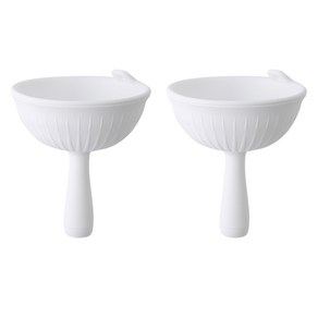 이지실리 실리콘 다용도 접이식 깔때기, 화이트, 2개