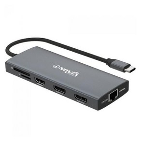 아이노비아 USB C타입 12in1 노트북 멀티허브 IHC12HL, 1개