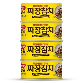 동원 짜장 참치, 90g, 4개