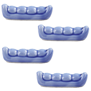 리나블루 파스텔 완두콩모양 젓가락받침, 타입7, 4개