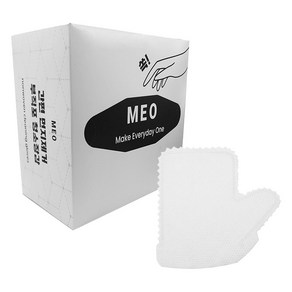 MEO 쏙쏙 뽑아 쓰고 빨아 쓰는 간편 먼지제거 부직포 청소 장갑 100p, 화이트, 1개