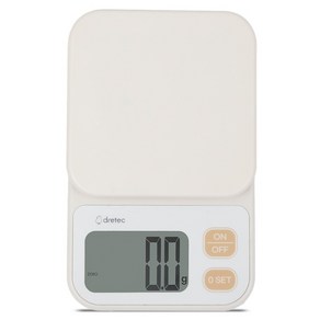 드레텍 0.1g단위 커피저울, 아이보리, KS-640, 1kg