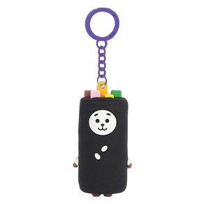 BT21 스트리트 푸드 피규어 키링 RJ, 혼합색상, 1개